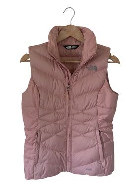 The North Face 550 Down Filled Pink Quilted Puffer Parka Vest XS